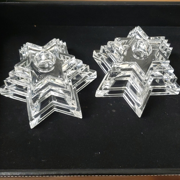 WMF Lead Crystal Candleholders - Picture 1 of 6